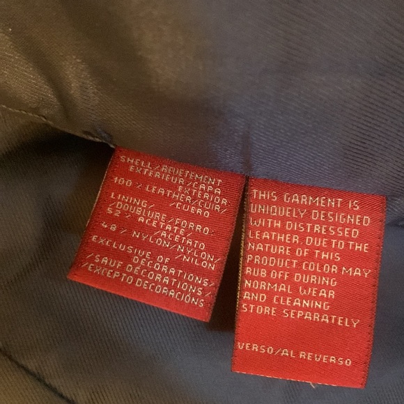 TOMMY HILFIGER LEATHER JACKET - Picture 4 of 7